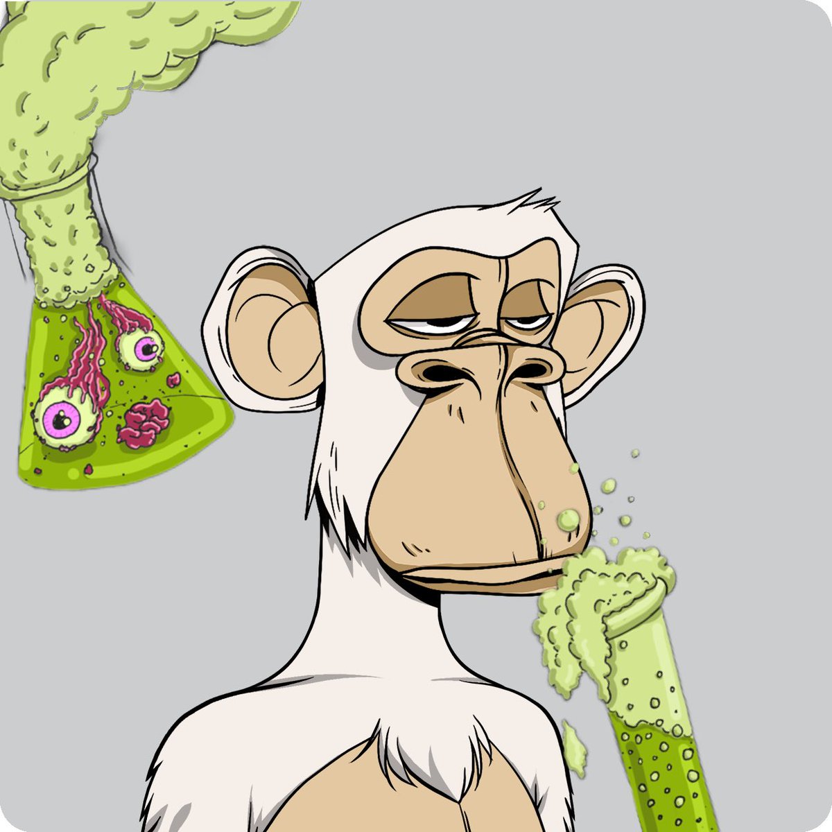 He’s starting to get thirsty.  Any drink recommendations? <a href="/BoredApeYC/">Bored Ape Yacht Club 🍌</a>  #MutantApeYachtClub