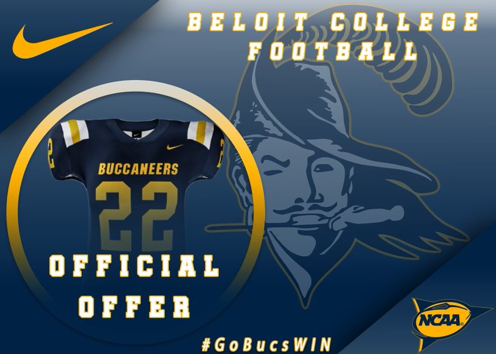 Reese Johnson (@reese_johnson42) on Twitter photo Excited and thankful to receive an offer to join the Bucs football team at Beloit College in Wisconsin <a href="/BeloitBucsFB/">BeloitBucsFootball</a> <a href="/Coach_Soenksen/">Ted Soenksen</a> #GoBucsWIN Excited and thankful to receive an offer to join the Bucs football team at Beloit College in Wisconsin <a href="/BeloitBucsFB/">BeloitBucsFootball</a> <a href="/Coach_Soenksen/">Ted Soenksen</a> #GoBucsWIN
