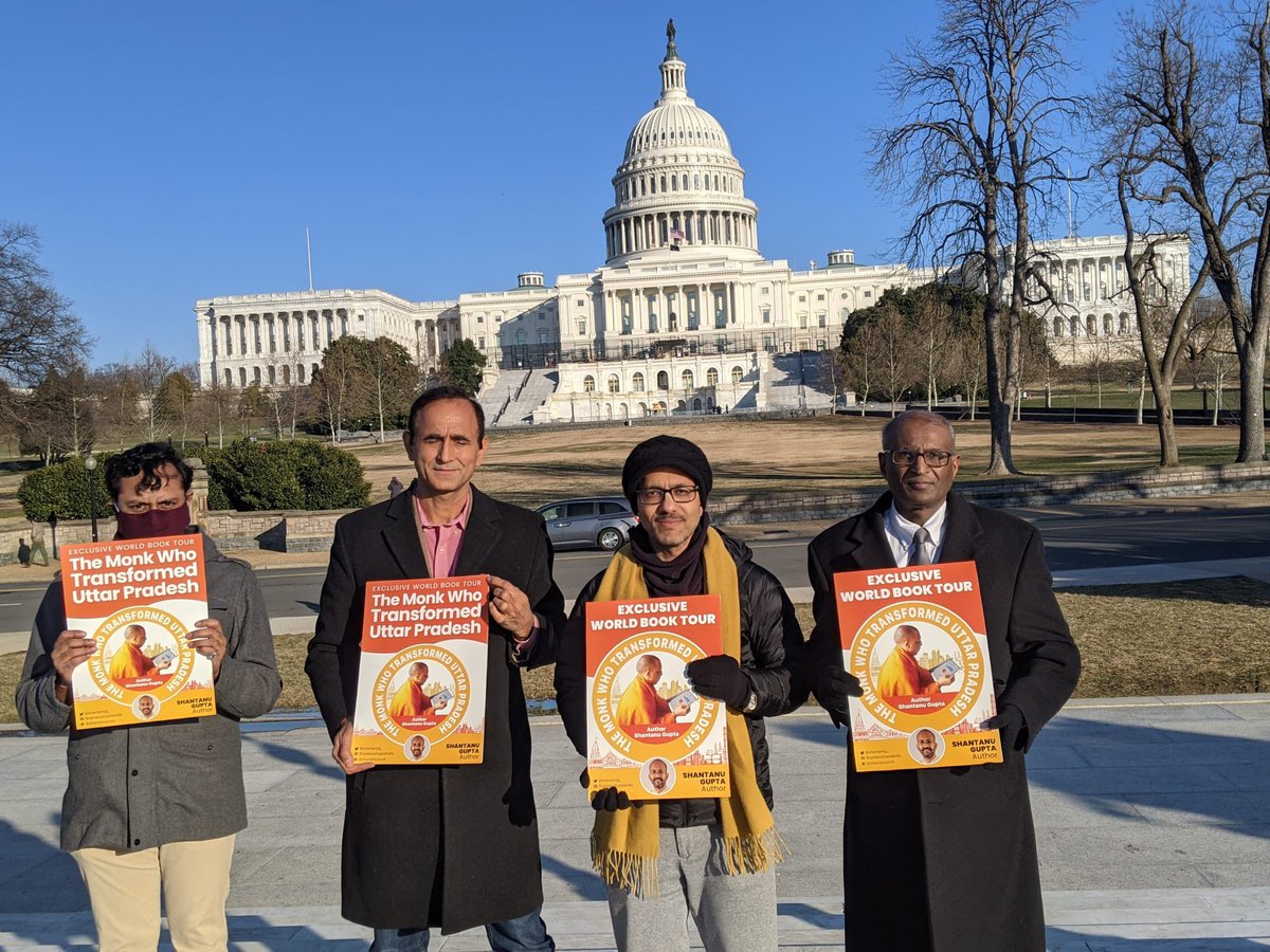 shantanug_'s tweet photo. Support for UPYOGI CM @mYogiAdityanath from Capitol Hill, Washington DC, the nation’s capital https://t.co/9jcG8Vjxe0