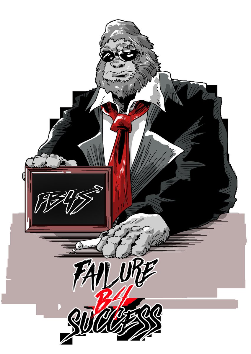 FB4Success's tweet photo. Our New Character #failureb4success #failure #success #nft #gorilla 
https://t.co/wafxBetnCl https://t.co/41ByNhQrVx
