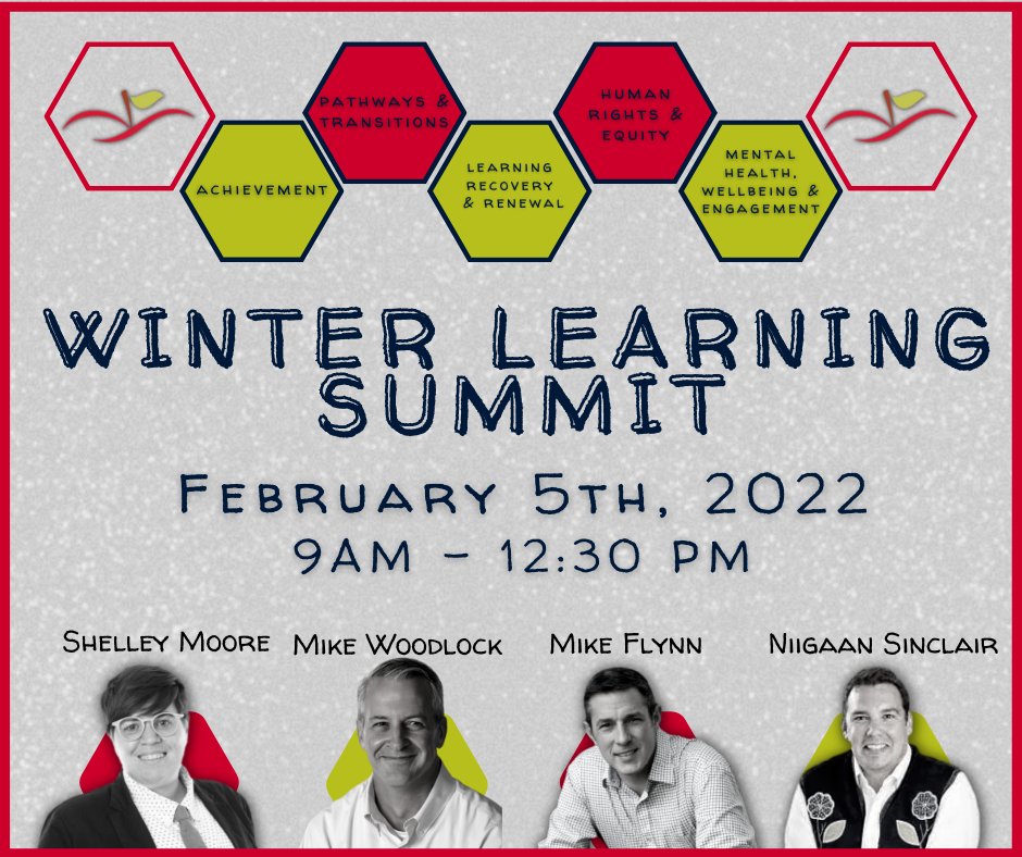 KPDSB_Schools's tweet photo. Calling all KPDSB staff!  KPDSB is planning an exciting &amp; engaging Winter Learning Summit for ECEs, EAs, Teachers &amp; Administrators on February 5th, 2022. The summit is voluntary &amp; open to all KPDSB employees. Check your email for the links to join, no pre-registration required! https://t.co/VewmpzEmyl