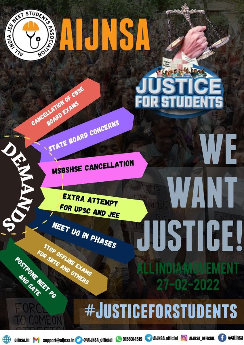 IamSaurav_1's tweet photo. "The worst form of injustice,
Is pretended justice".
@AIJNSA_official will not stop until our demands
#JusticeForStudents get fulfilled. Concerns of Students across #India need to be heard.
-@IamSaurav_1 
#cancelboardexams2022 
#delayGATE22 
#sbtebiharonlineexamlo https://t.co/7c5Z681UTP