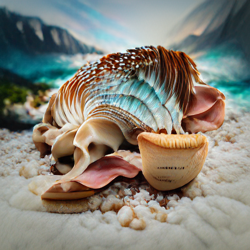 Seashell🐚
AI-Generated art🤖
.
0.08 ETH (no gas fees)
.
The Thalassa
.
.
.
opensea.io/assets/matic/0…
.
#nft #nftart #nftartist #nftbuyers #nftcommunity #nftcollectibles #nftcollectors #polygon #matic #polygonmatic #ai #aigenerated #aigeneratedart #opensea #OpenSeaNFT