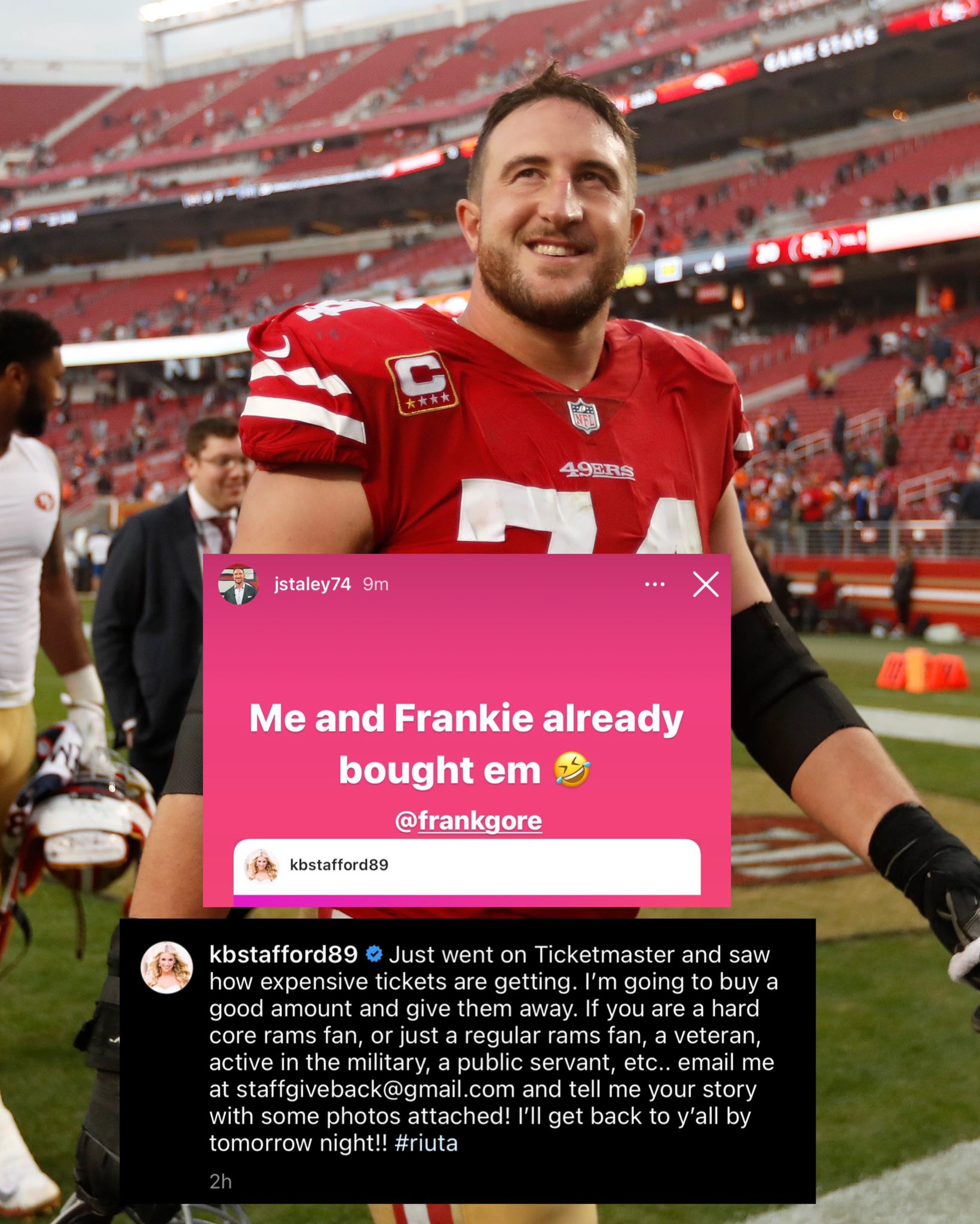 Joe staley 49ers jersey 2025