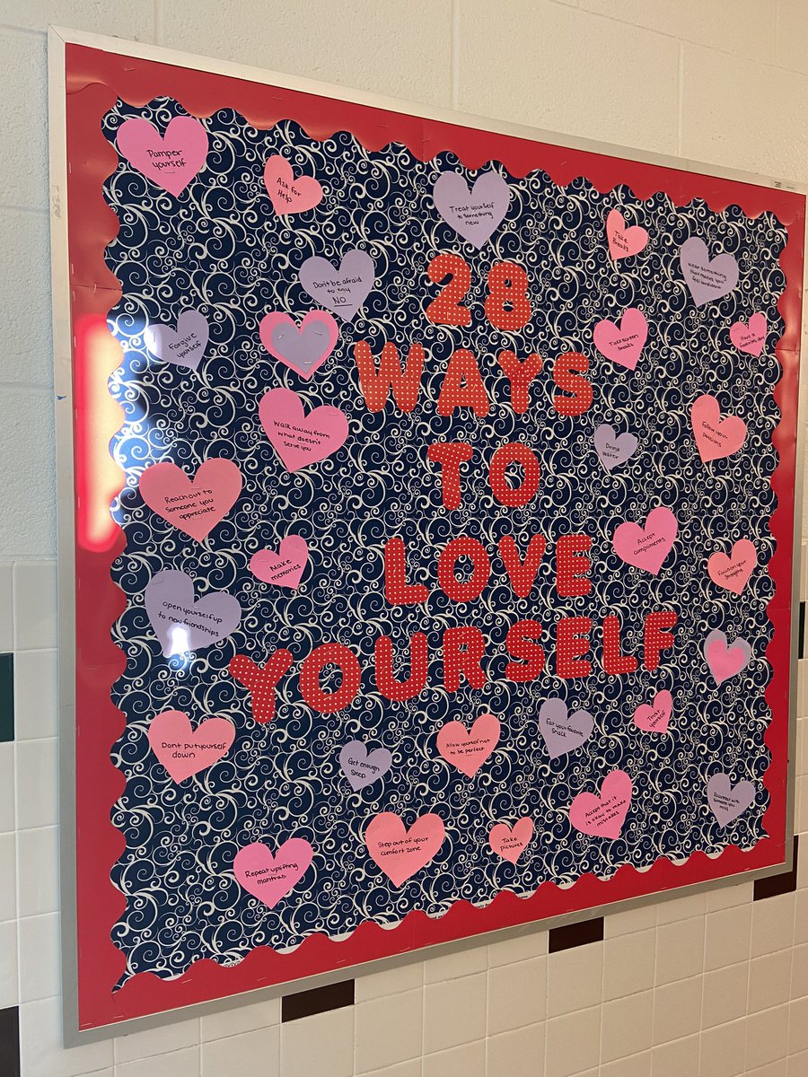 (Almost) a new month means an updated bulletin board created by our officers! ❤️❄️❤️