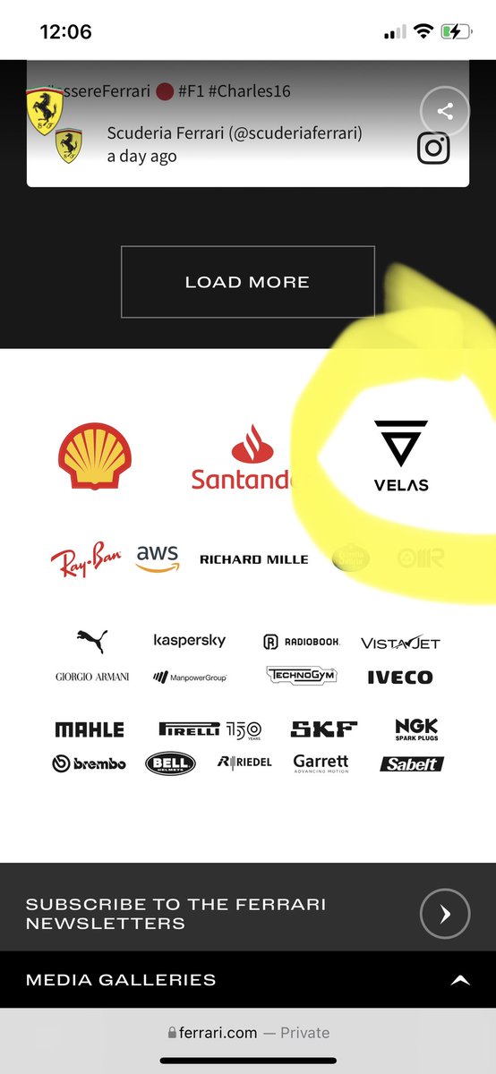 SoyCryptoJefe's tweet photo. First race in March. Let’s Go!! @ScuderiaFerrari @VelasBlockchain https://t.co/Dm3DgmFPfV