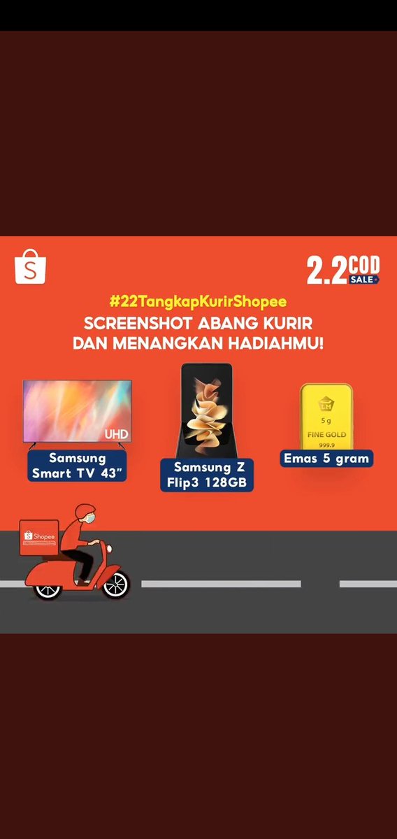 JHNDZ13's tweet photo. @ShopeeID #22TangkapKurirShopee #ShopeeKasihSmartTV @ShopeeID https://t.co/vT7xYMH9xX