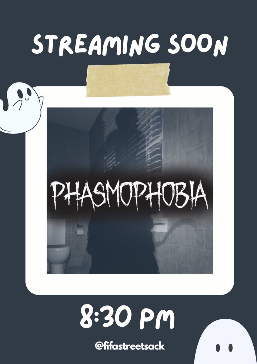 MadgeMafs's tweet photo. We'll be doing some spooky spoopi stream tonight for our first LIVE! 👻 Watch my friends and I try out the new updates 🤠

https://t.co/flgGJvEgKa
#fifastreetsack #Phasmophobia https://t.co/wTnTKtrAvh
