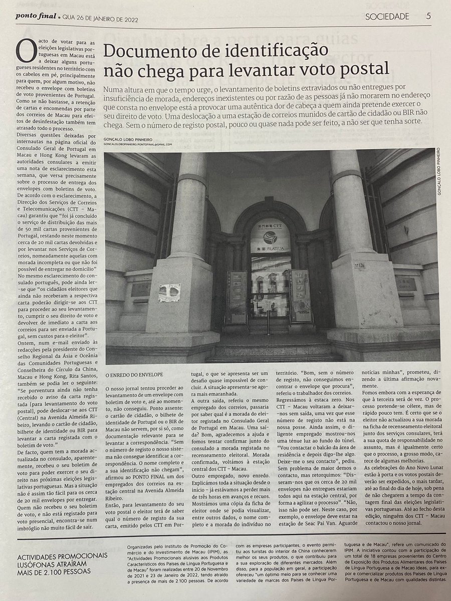MalodeAbreu's tweet image. A única pergunta passa a ser: a quem interessa que isto aconteça? Organização e método eleitoral miseráveis que nos envergonham: estes são os relatos de Macau - semelhantes ao que acontece um pouco por todo o mundo. Depois queixem-se do desinteresse dos portugueses da diáspora!👇