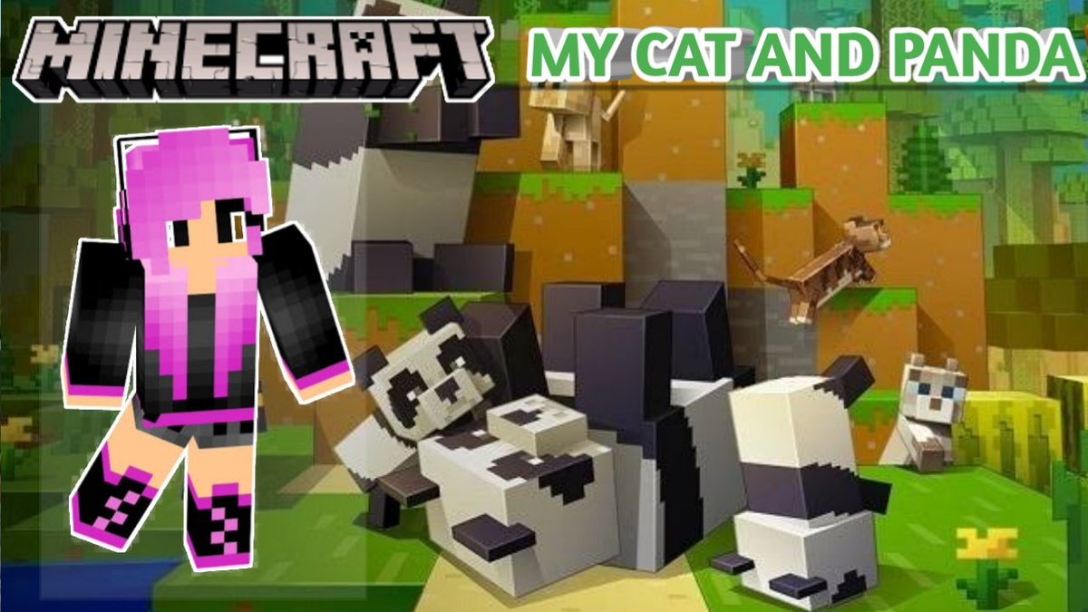 leagamequeen's tweet photo. @Minecraft #Minecraft #minecraft建築コミュ #Pets #CatsOfTwitter #Panda https://t.co/6P4AS4bHcU