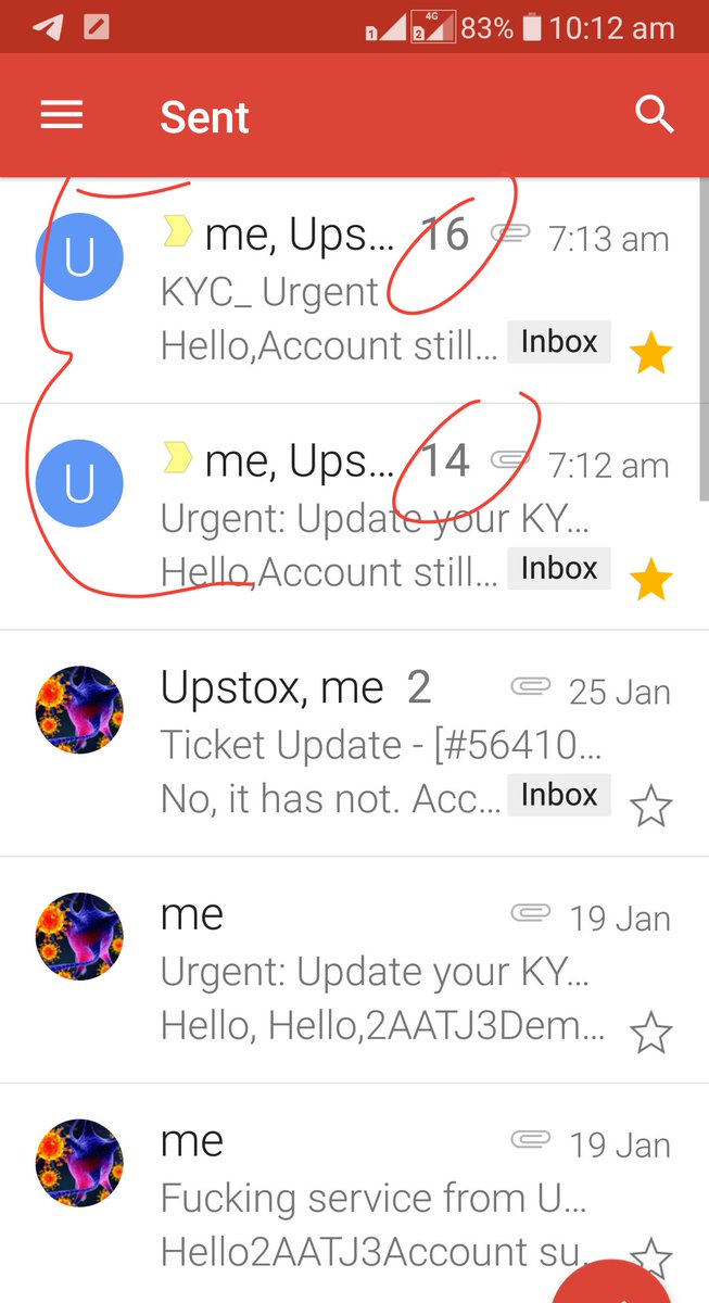 JoseChandran202's tweet photo. @upstox What the fuck are you doing! 2AATJ3
Account still suspended, 2 weeks crossed still no solution. Chk the screenshots, bcoz of your mistake I'm losing my money, if can't provide a solution on time, close your business and go for some other job that you can manage properly. https://t.co/KuXqav4XWp