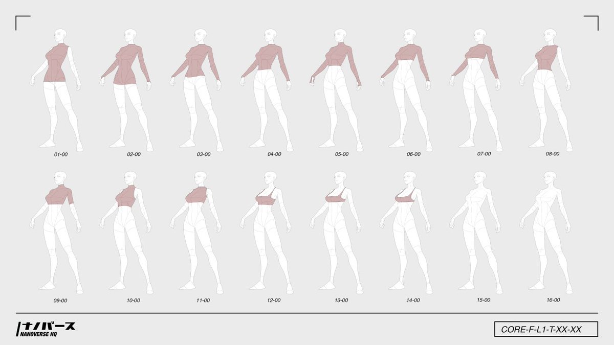 nanoverseHQ's tweet image. [𝗗𝗘𝗦𝗜𝗚𝗡.𝟮𝗗𝗰𝗹𝗼𝘁𝗵𝗶𝗻𝗴_𝗰𝗼𝗿𝗲]

Core Collection: Base layers

Interchangeable, minimalistic but maximally compatible with other pieces. These are our staples.