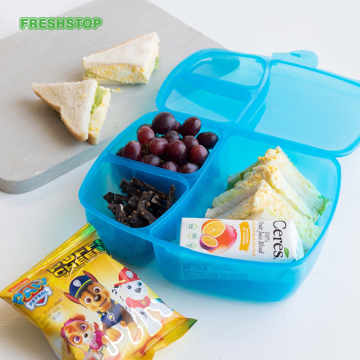 FreshstopSA's tweet photo. Don't you wish someone packed a #Lunchbox for you each day? 😋 🥪
#FreshStop #FillUpFreshUp #SchoolisCoolWithFreshStop #SchoolLunches #LunchboxSnacks #PawParol https://t.co/Otk4gLGJeh