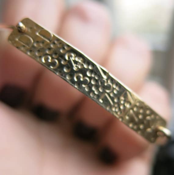danielabrill's tweet photo. Secret Code Bracelet - 14k Gold Filled Bar Bracelet https://t.co/J9Tv1YAoBE #banglebracelet #anniversarygift #secretcodebracelet @etsymktgtool https://t.co/Oj3LUUTgLe