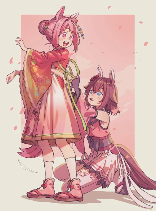 ウララちゃん自分で着付けできないで世話焼かれてほしい…(あとチヨちゃん出てほしい…) 