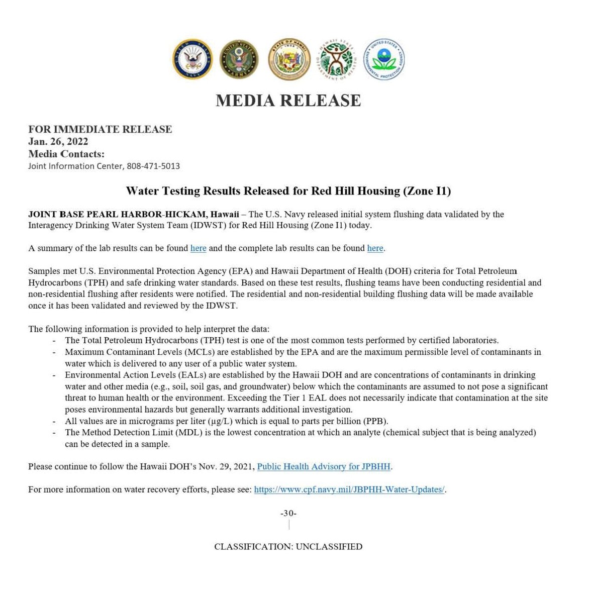 usaghawaii's tweet photo. #TaskForceOhana: The initial system flushing data for Red Hill is now available. The summary of the lab results can be found at https://t.co/a2XdULufI0 and full results at https://t.co/p7iUtUcQZm
@25thID https://t.co/2iACr7LSEG