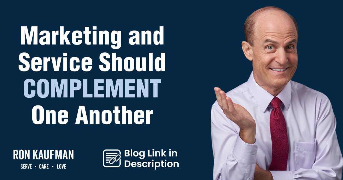 RonKaufman's tweet photo. When should you invest in more marketing and when should you invest in better service? https://t.co/hHwCz1zYiR

Marketing that’s not backed by stellar service is a disaster waiting to happen. Learn how to make the most of your service AND marketing investments in this video. https://t.co/9weJpp0vbo