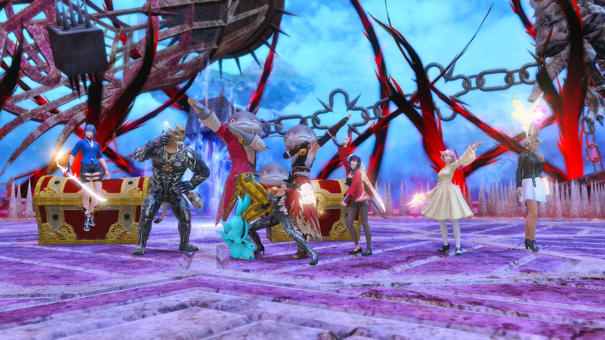 tetsuwuu's tweet photo. Covid wont stop me! Cleared P4S with my static tonight! Im so happy to have this wonderful team. This is the fastest we have ever cleared a tier, even with queues and DCs. 💕
#ffxivraiders #Ffxivsnaps #ffxivstatic https://t.co/al63EwzFXP
