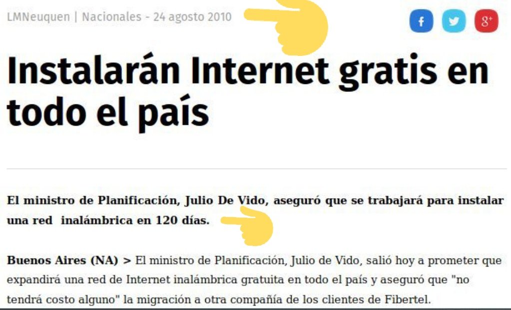 fcassia's tweet photo. @osvwal ¿Cuántos ministerios más van a crear? No les alcanzó con la #AFSCA, luego la #AFTIC camporista? el wifi gratis de DeVido en 2010 después https://t.co/AZIgXC8zxr la telco estatal que prometío la #hoteleraexitosa en dic 2012 y que en 3 años no tuvo ni un usuario? Delincuencial... https://t.co/kVPiMYQcu8