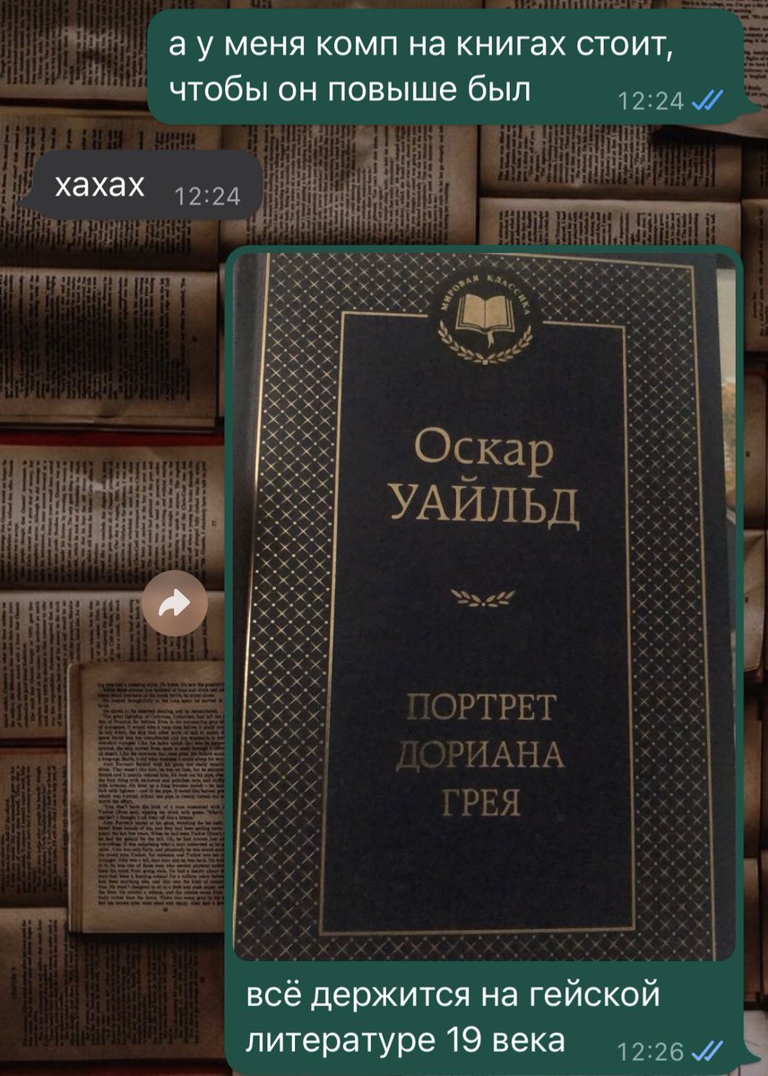 вся жизнь держится на гейской литературе