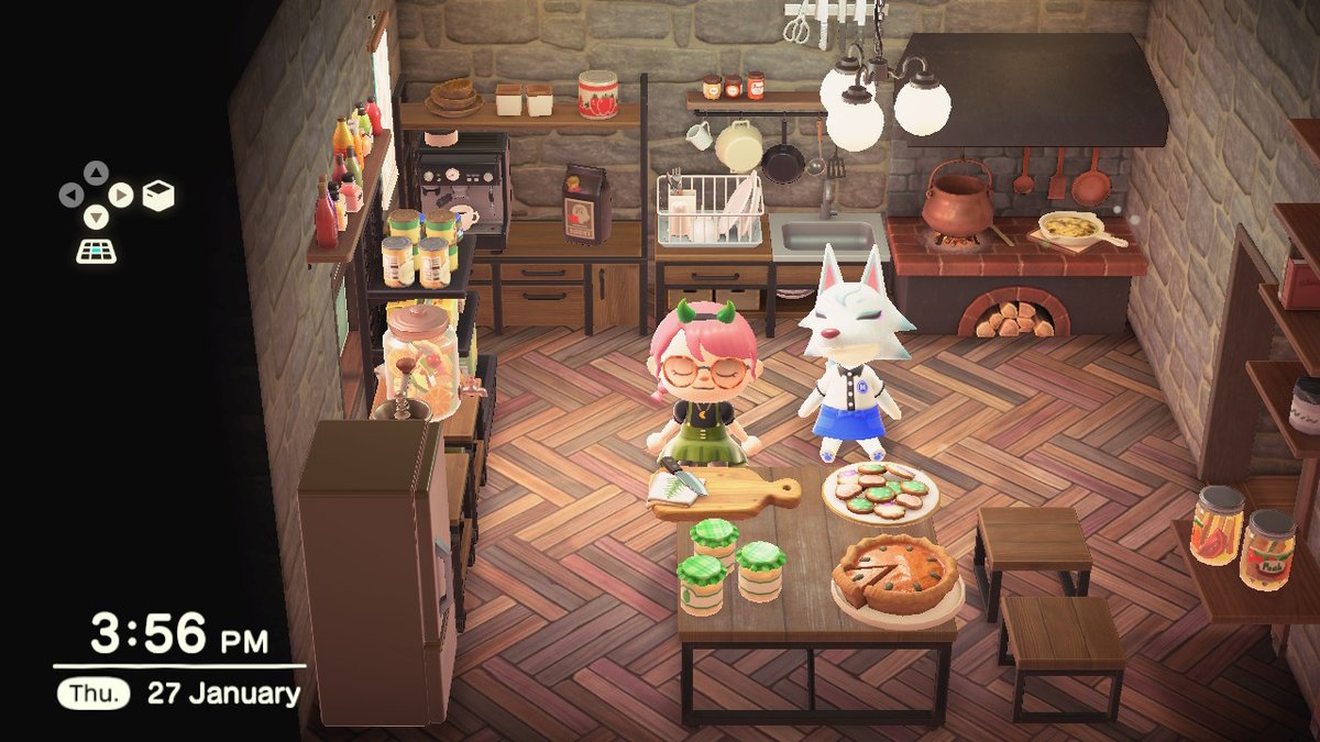 MossnMushrooms's tweet photo. gorgeous gorgeous girls sit on the kitchen floor?   #AnimalCrossing #ACNH #NintendoSwitch #acnhwhitney https://t.co/7luP46paTY