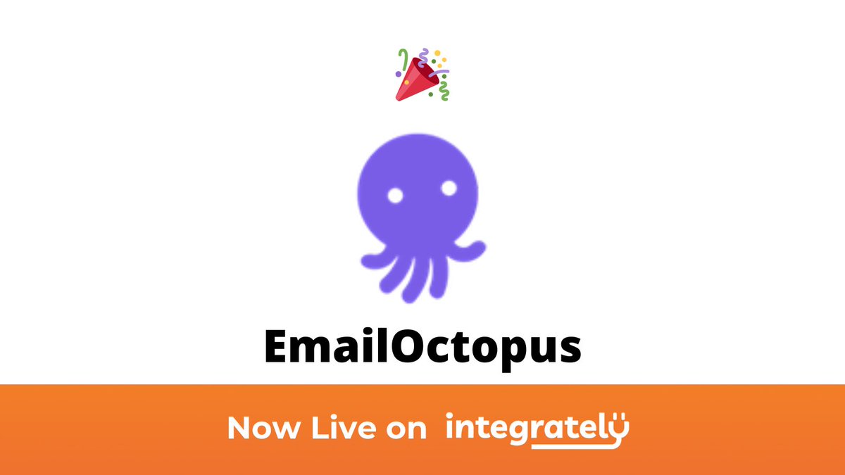 IntegratelyApp's tweet photo. New @emailoctopus integration.
Now you can integrate @emailoctopus with 650+ apps in 1 click using Integrately #EmailOctopus #1ClickIntegrations.
Check out ready automations here -
https://t.co/sT1D00zfBQ
Can't find your automation? Share in comments and we will build it. https://t.co/8X2zjPjYl1