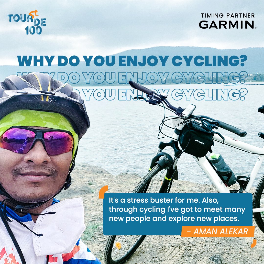 tourde100's tweet photo. This is one of the reasons why Aman enjoys cycling. Tell us yours in the comments below! 😁
Follow @tour_de_100 for event-related details
.
.
.
.
#TourDe100 #VirtualRide #Cycling #CyclingEvent #CyclingChallenge�� #VirtualCyclingChallenge�� #TDH #TDHStage #CyclingBenefits https://t.co/VRRjwSsT1I