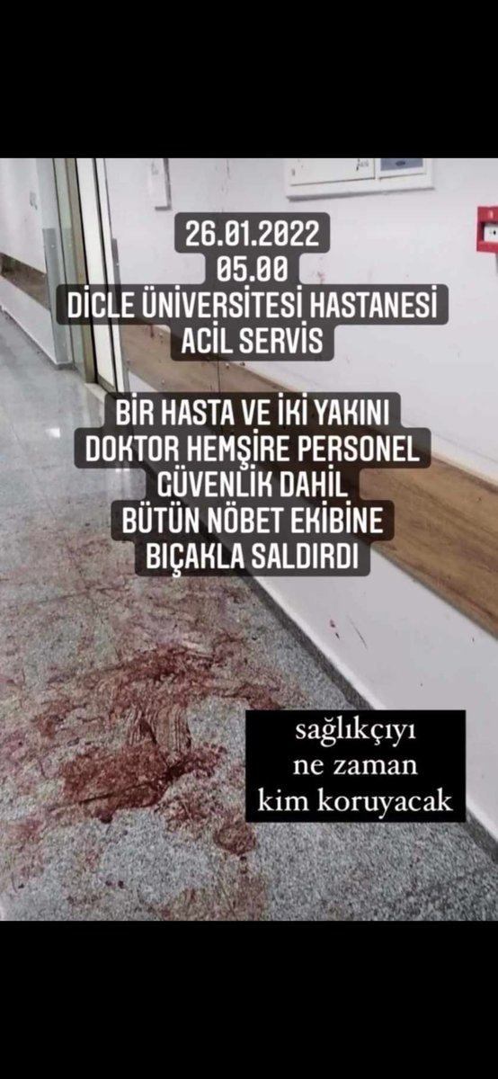 Sağlıkçı arkadaşlarımız maalesef artık açık hedef haline geldi ve bunu düzeltme konusunda kimse istekli değil.