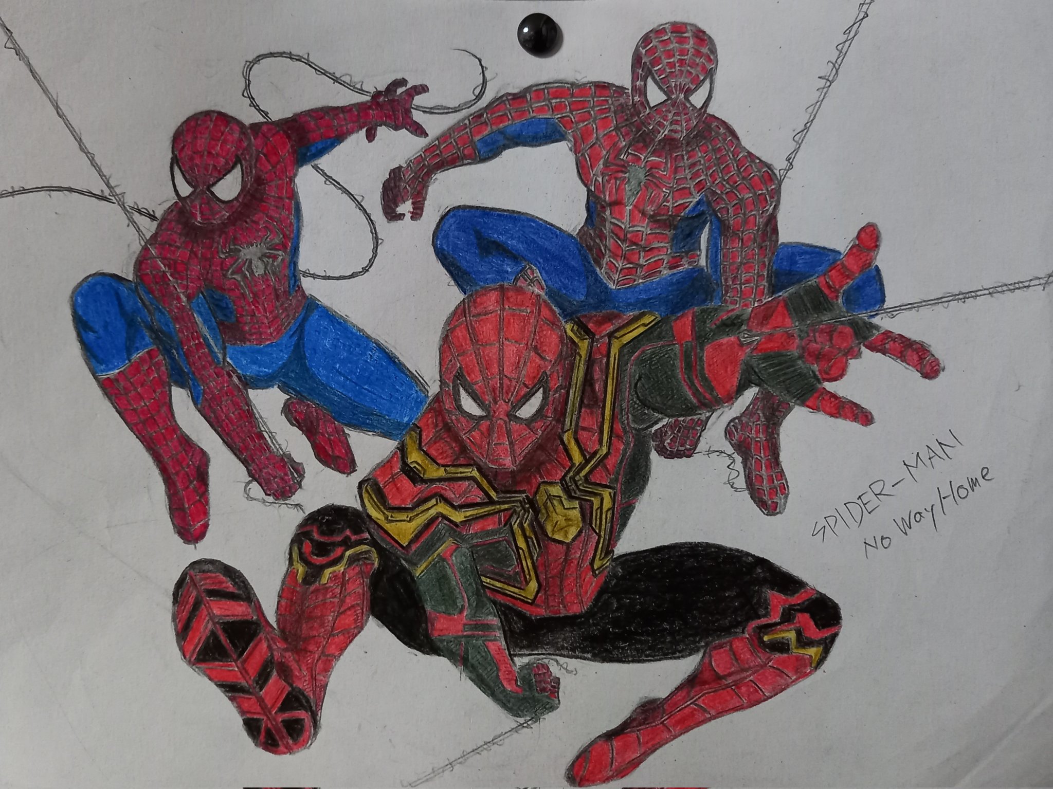 Hikaru やっぱり スパイダーマンってカッコいいよね また観に行こう スパイダーマンイラスト スパイダーマンノーウェイホーム Spidermannowayhome T Co B0qfdyoime Twitter