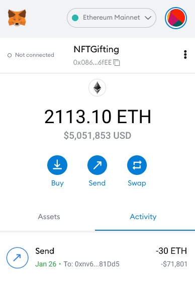 Hey, Drop your $ETH Address! 👇
Sending 15 People $2500 #ETH &amp; 10x #NFT 🚀
( Retweet ♻️ &amp; Follow ✅ to recieve! )