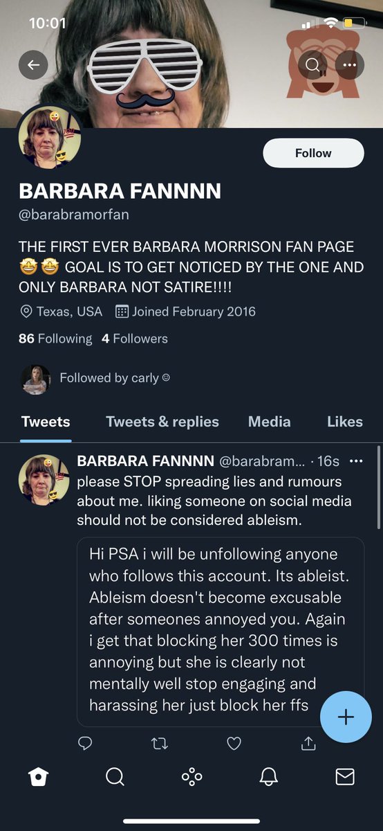 please report this account. so fucking ableist. and whoever is running it can choke.