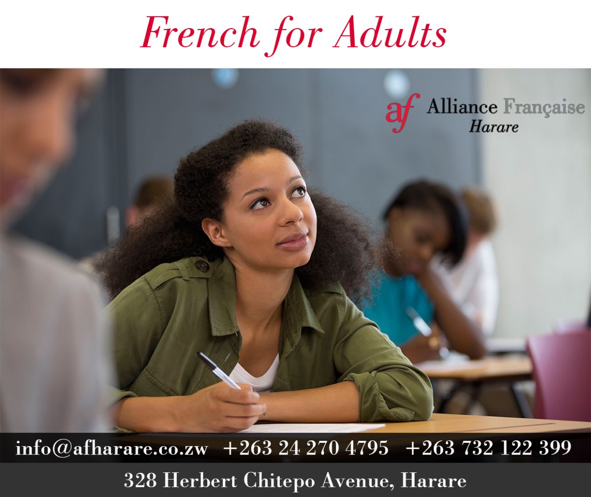 AFHarare's tweet photo. Are you planning to move to a French speaking country or do you want to speak a language spoken by over 300 million people all over the world? Register for our face to face or online adult classes this January&learn French the fun way with us #LearnFrench #afharare #fench https://t.co/x2AqLIkzs2