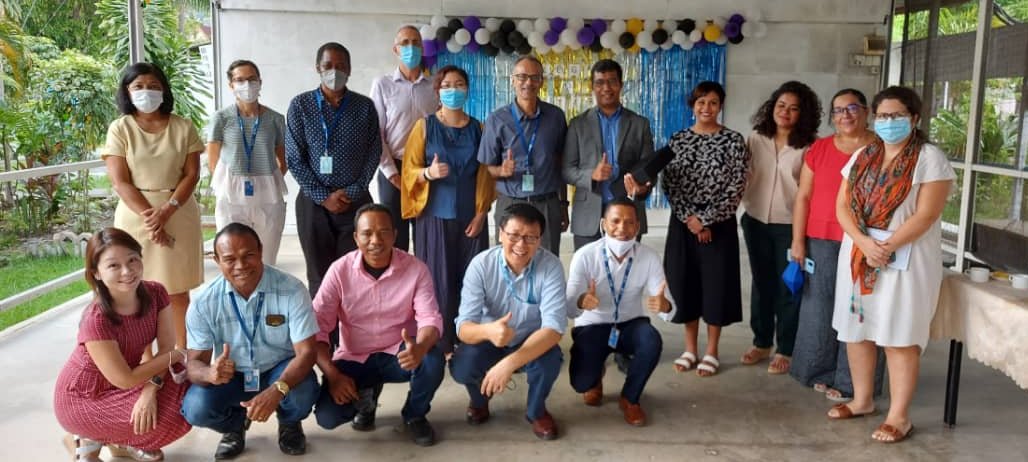 UNTimorLeste's tweet photo. #UNCT bids farewell to two #MNEC friends
‘Dear DG Maun Jesuino &amp; Director Mana Didina, it was an honour working with you &amp; achieving many landmarks together. #UNTimorLeste Country Team joins me in wishing you success on new journeys. You will be in our thoughts!' UNRC @RoyTrivedy https://t.co/cBnXbYZaFn