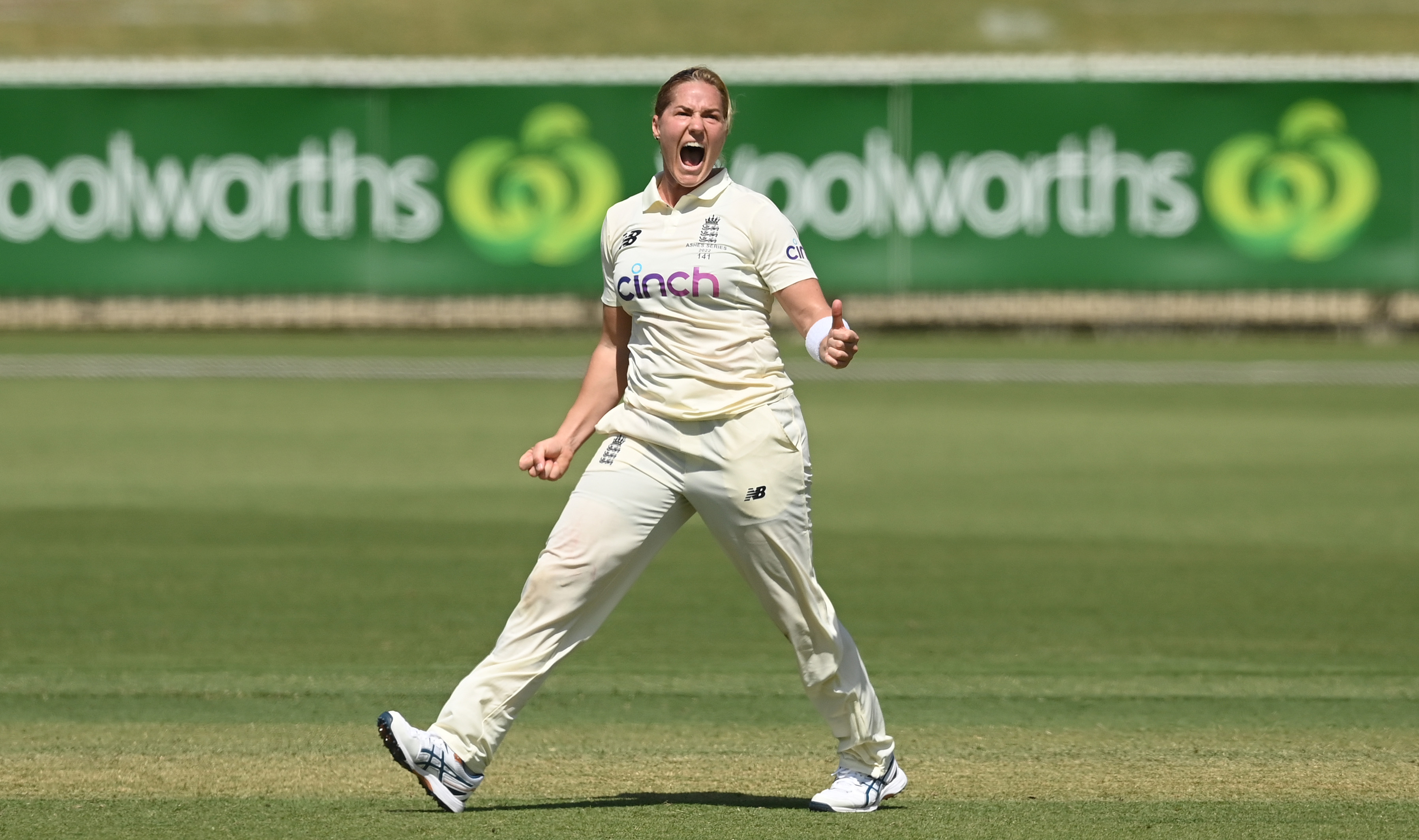 ICC on X Katherine Brunt breathes new life for England She traps Ash Gardner in front lbw for 56 as Annabel Sutherland walks out for Australia. Watch the Women s Ashes Test live