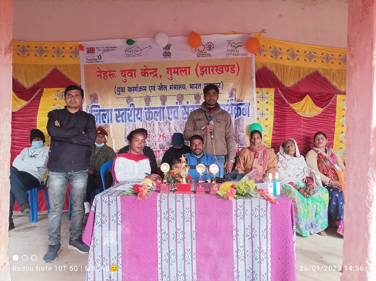 YuvaGumla's tweet photo. District Level Promotion of Art and Culture organized at Gumla on 26th January 22. 
#NYKSINDIA #nehruyuvakendrasangathan_jharkhand_stateoffice #PMOIndia https://t.co/WJ6YScruYx