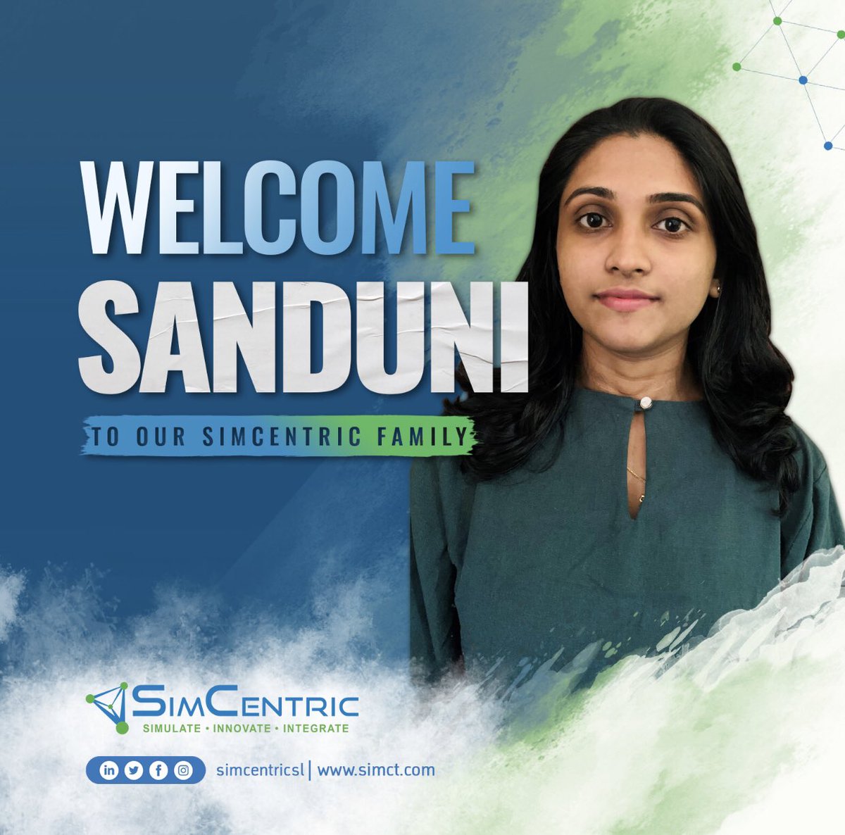 simcentricsl's tweet photo. Let's congratulate our newest SimCentrian. We look forward to sharing many successes with you.
Sanduni - We wish you an exciting journey with SimCentric family!
#simcentricsl #simcentrians #simcentricfamily #funworklife #careeropportunities #newrecruits #ITindustry https://t.co/AbaZlnCASa