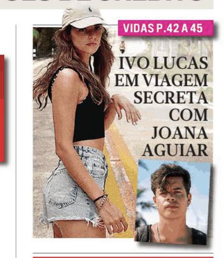 Ao menos vai a Joana Aguiar, não vai ele