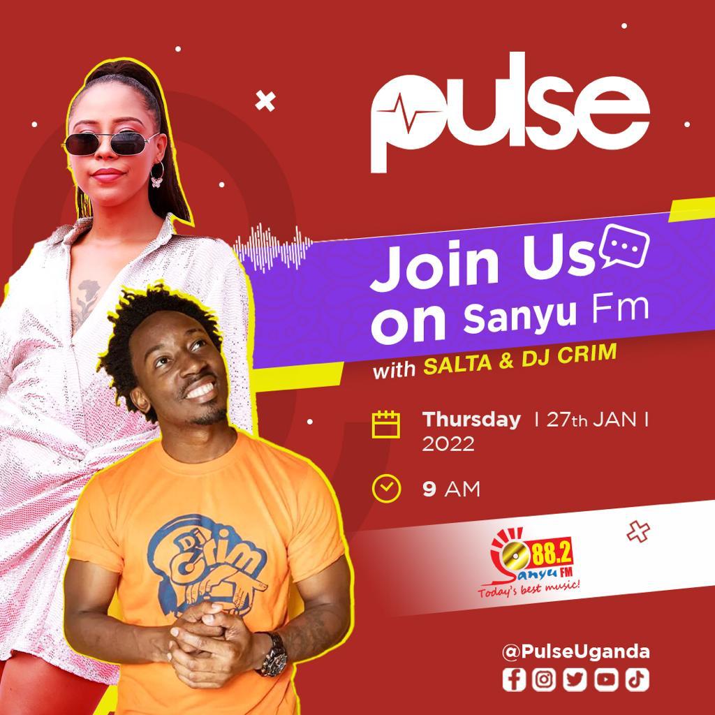 adoa_ernest's tweet image. Happening right about now on @882SanyuFM tune in now and #JointheConvo to listen to @deejaycrim and @sheilasalta talk about @PulseUganda. 

#WeArePulse