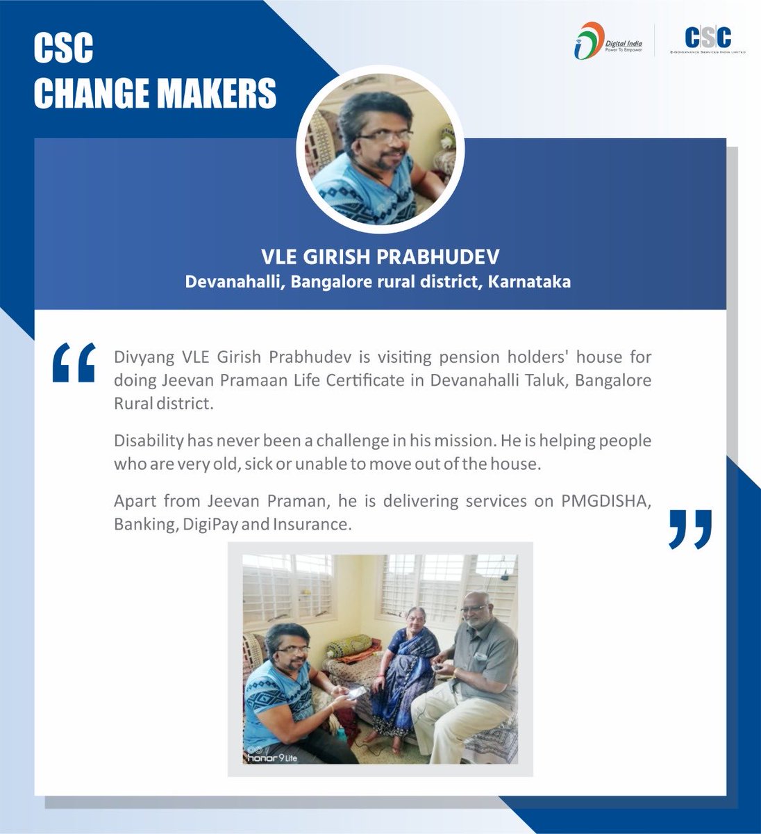 dintya15's tweet photo. CSC change makers 👍👍 https://t.co/TVj7OTj71H