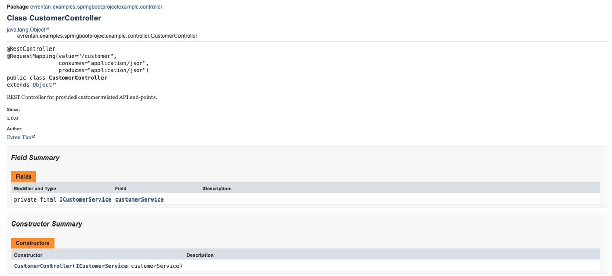 evrn_tan's tweet image. Writing a clean code is not enough in order to build a clean code base, also a clean documentation is required to achieve a clean code base.

#Javadoc is used to generate docs in HTML format for #Java code base.

bit.ly/javadocByEvren…

#WeeklyJavaTips #SoftwareDevelopment
