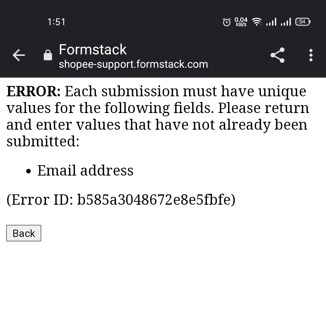 kaehernandez's tweet photo. @ShopeePH you restricted account access when I didn't even do anything. Care to explain? I filled out the appeal form but got this error. https://t.co/zWpY6l0hHW