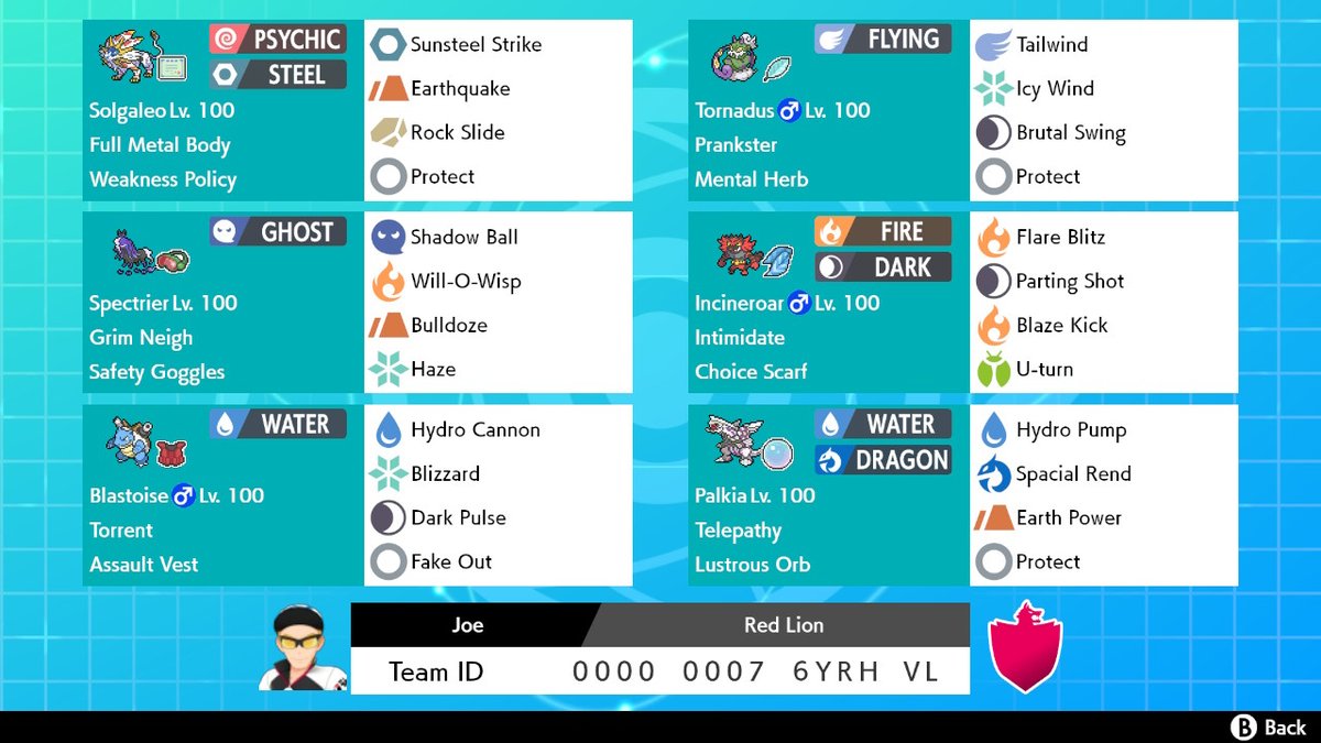 Cocofourdayz's tweet photo. Here's some in game team codes for the recent pastes I've made.
If you want the pastes, hit me up and I'll send them your way!
#PokemonSwordShield #VGCs12 #PokemonVGC #Teambuilder #Pokepaste https://t.co/1yzAxRr2zA