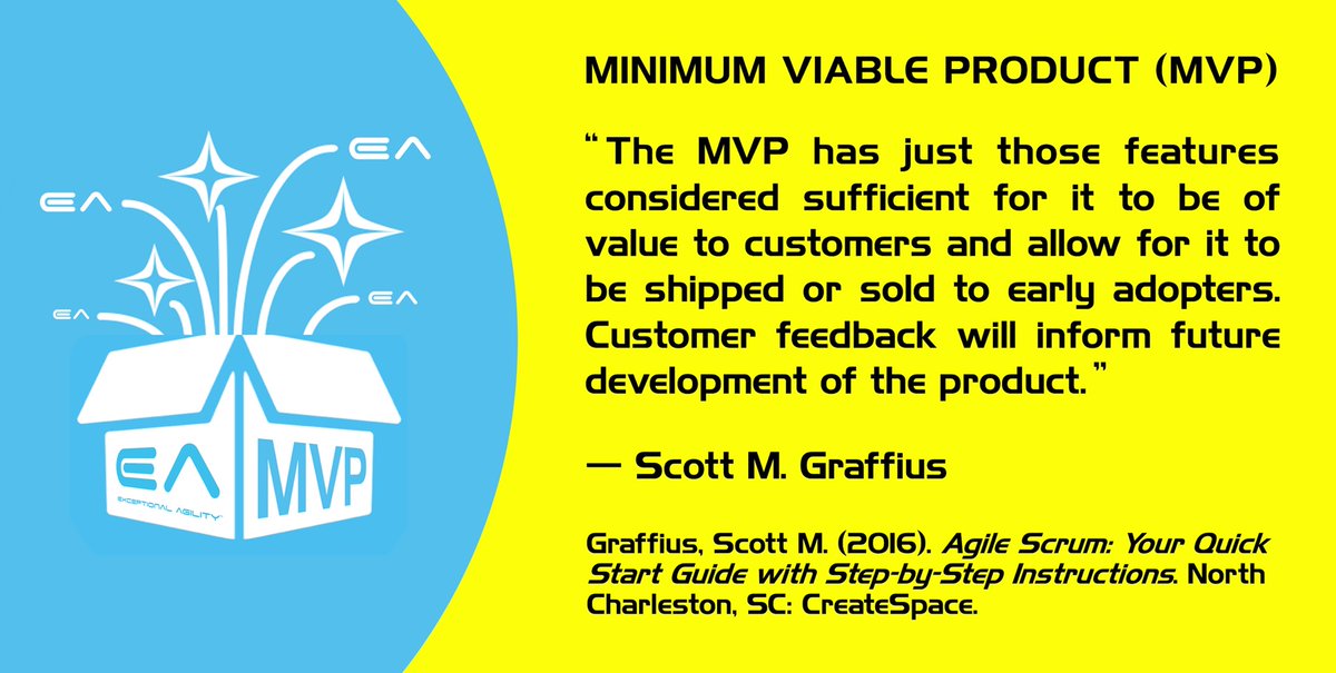 AgileScrumGuide's tweet photo. 1 of 2

An excerpt on the Minimum Viable Product (MVP) from @AgileScrumGuide by @ScottGraffius 

“The MVP has just those features considered sufficient for it to be of value to customers and allow for it …

#MinimumViableProduct #MVP #Agile #AgileBook #Lean #Product #Quote https://t.co/Y378SK0SLl