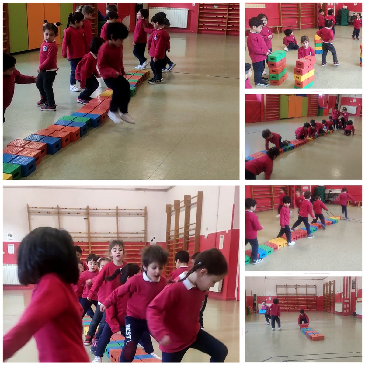 rosarubias's tweet image. Las 🐜🐜 disfrutan del deporte y los hábitos saludables. Hoy sesión de ladrillos, saltar, desplazamiento, contar, clasificar...

#deporte #vidasana @NOsedentarismo #controlcorporal