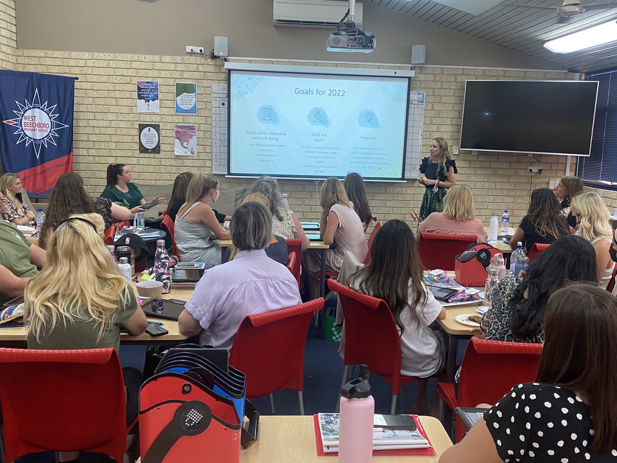 rachaellehr's tweet photo. Our new digital tech. lead teacher, Charley is sharing about using @Seesaw and integrating it into learning @Westbeechboro this year. https://t.co/hlZCdm0QMU
