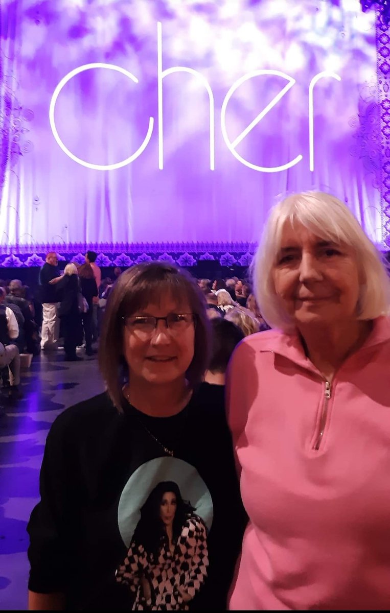 JackieRunions's tweet photo. @cher Can't wait to go to more Cher concerts!  My BFF went to her first Cher concert with me in 2019!  She absolutely loved it.  Keeps asking me, "when do we get to see Cher again?" I wish I had an answer for her.  Hope it's soon! https://t.co/urUzu6fpdv