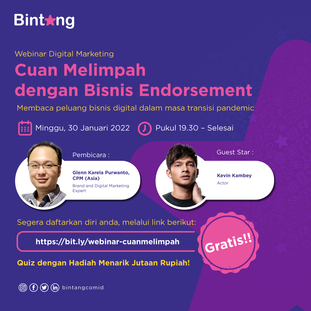 Bintang - Platform Endorsement Selebriti tweet media