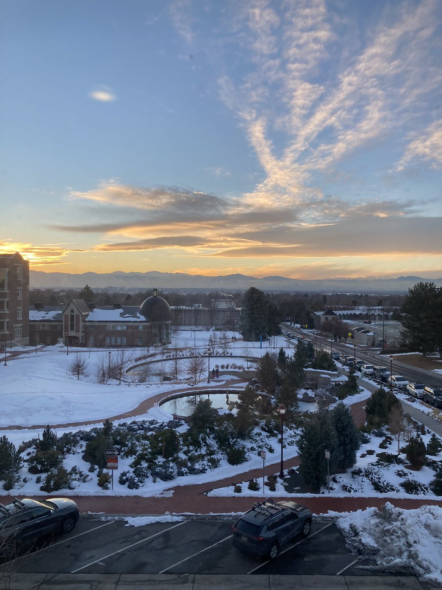 One of the best places on campus to watch the sunset is in the Lamont School of Music Director’s Lounge (🤫) #DUstories