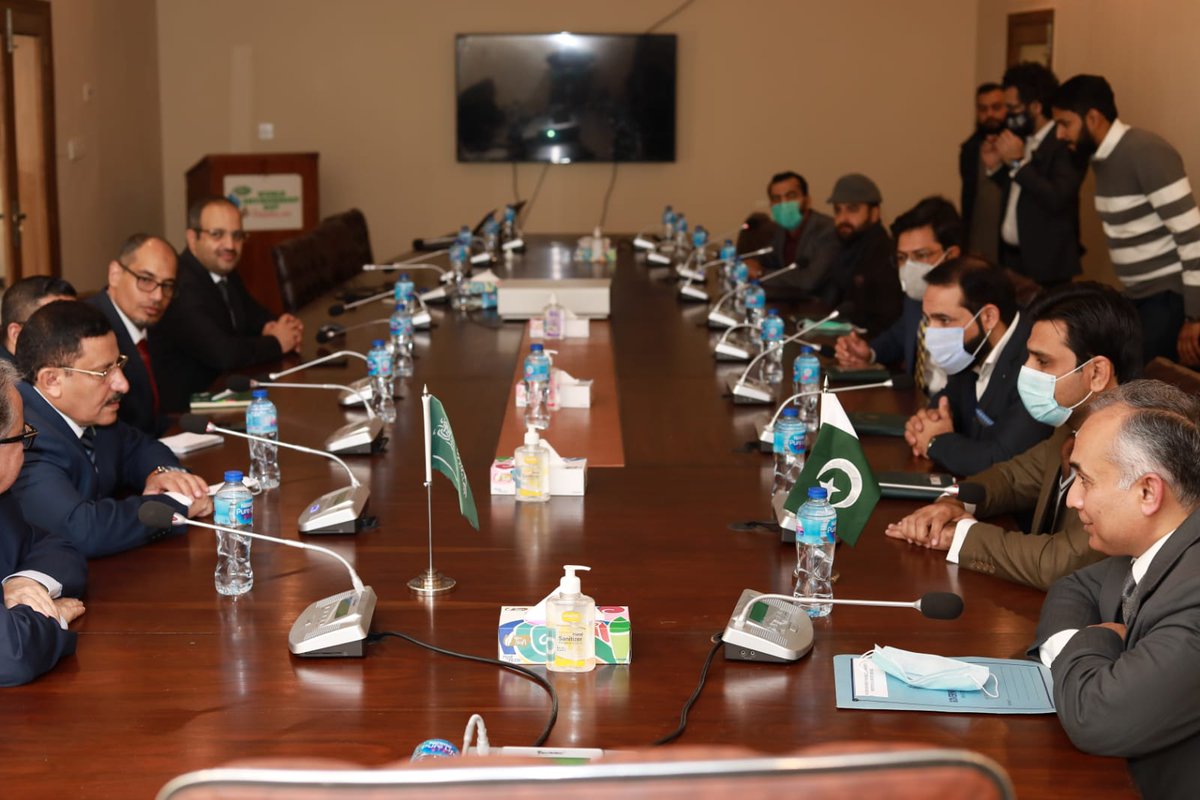 10 Billion Tree Tsunami (@plant4pak) on Twitter photo <a href="/MEWA_KSA/">وزارة البيئة والمياه والزراعة</a>'s delegation lead by H.E. Dr. Khalid bin Abdullah Al-Abdulqadir,CEO National Centre for Veg Cover Dev. & Combating Desertification visited NSSU-#TenBillionTreeTsunamiProgramme on 25-01-22. Officials from <a href="/ClimateChangePK/">Ministry of Climate Change, Pakistan</a> & NPD-TBTTP (<a href="/sukhera4a/">Hassan Ali Sukhera</a>) briefed them about TBTTP <a href="/MEWA_KSA/">وزارة البيئة والمياه والزراعة</a>'s delegation lead by H.E. Dr. Khalid bin Abdullah Al-Abdulqadir,CEO National Centre for Veg Cover Dev. & Combating Desertification visited NSSU-#TenBillionTreeTsunamiProgramme on 25-01-22. Officials from <a href="/ClimateChangePK/">Ministry of Climate Change, Pakistan</a> & NPD-TBTTP (<a href="/sukhera4a/">Hassan Ali Sukhera</a>) briefed them about TBTTP