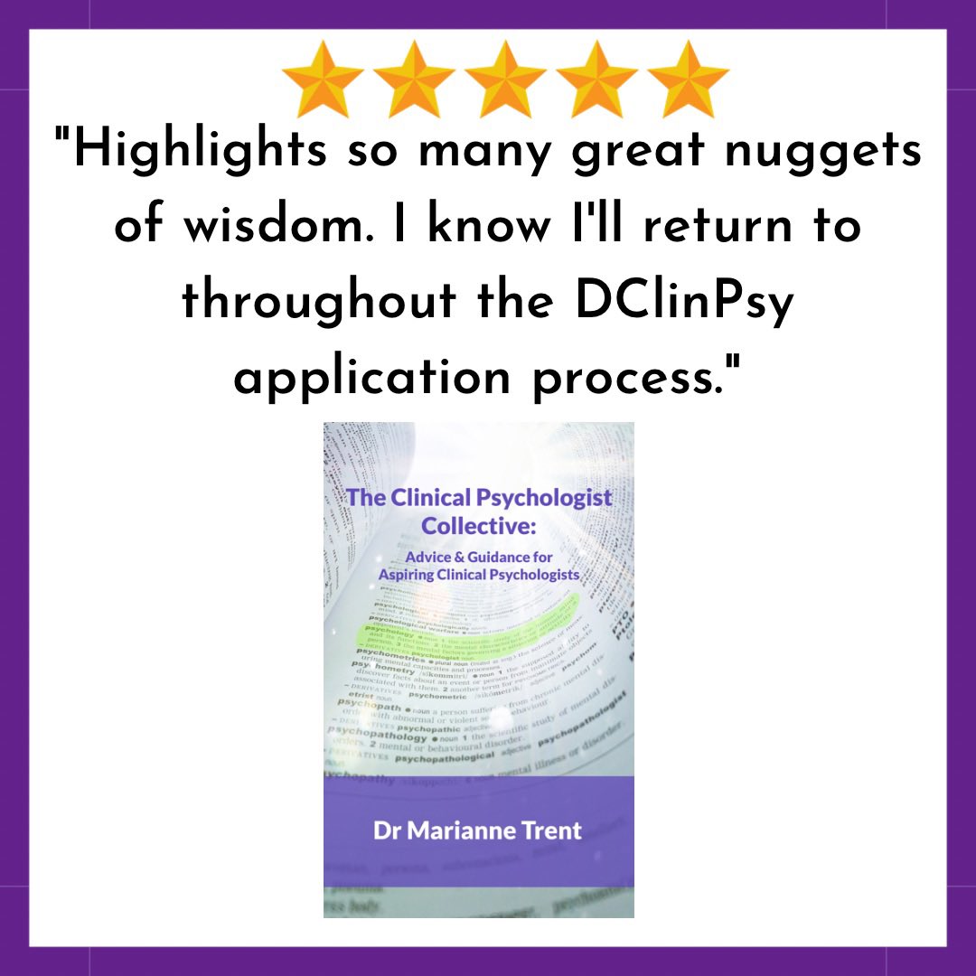DrMarianneTrent's tweet photo. With interview season on the horizon for aspiring education and clinical psychologists now is a great time to pick up a copy of the clin psych collective

https://t.co/78JjywBXUG 

#aspiringpsychologist #psychology #psychologycareer #psychologist #dclinpsy #apped #chilpsyd https://t.co/gmfO0YfKXg